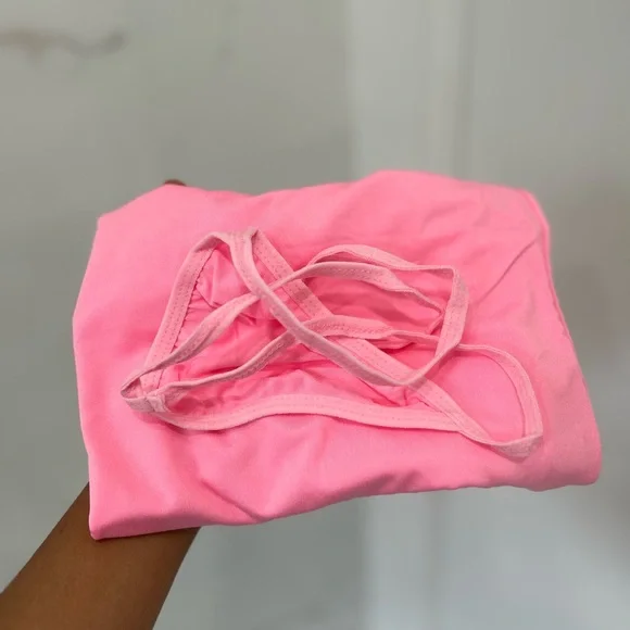 BUNDLE+SAVE❗️3 Medium Mini Dresses (Pink, Gray, Black) -Stretchy Spaghetti Strap - Picture 4 of 8